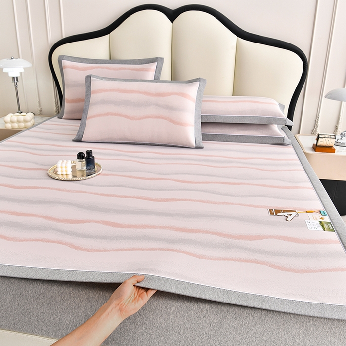 91家纺网 家纺一手货源 找家纺 （总）小牛席业 2026春夏新款锦绣凉感冰丝席空调席系列