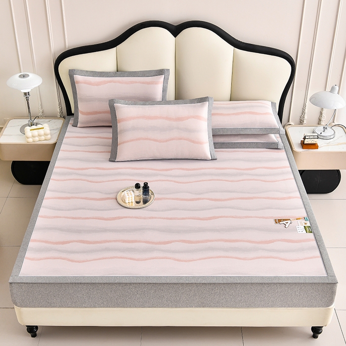 91家纺网 家纺一手货源 找家纺 （总）小牛席业 2026春夏新款锦绣凉感冰丝席空调席系列