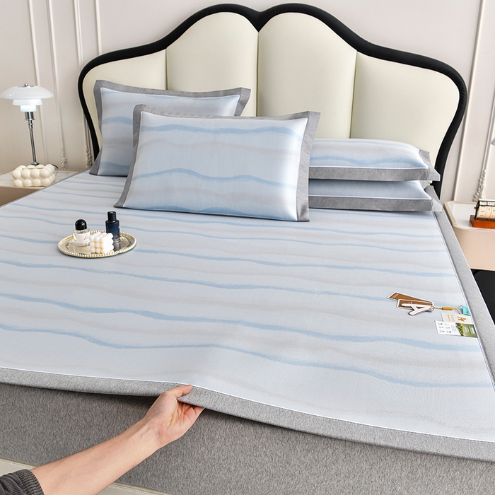 91家纺网 家纺一手货源 找家纺 （总）小牛席业 2026春夏新款锦绣凉感冰丝席空调席系列