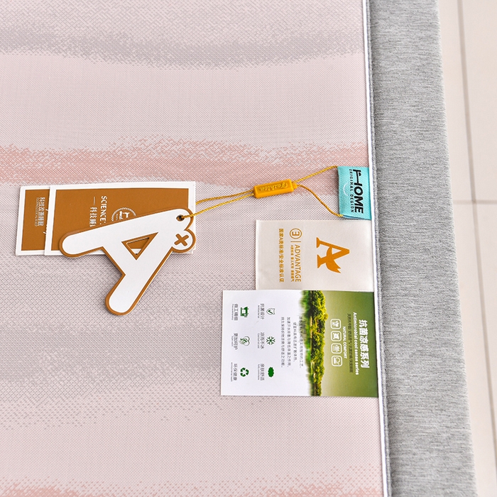 91家纺网 家纺一手货源 找家纺 小牛席业 2026春夏新款锦绣凉感冰丝席空调席系列 锦绣冰丝-粉色