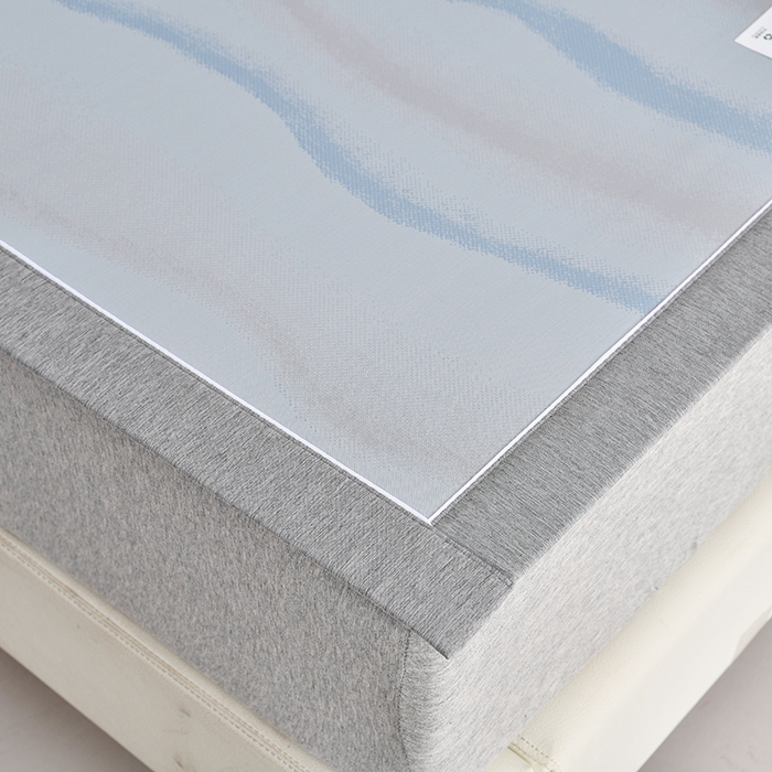 91家纺网 家纺一手货源 找家纺 小牛席业 2026春夏新款锦绣凉感冰丝席空调席系列 锦绣冰丝-蓝色