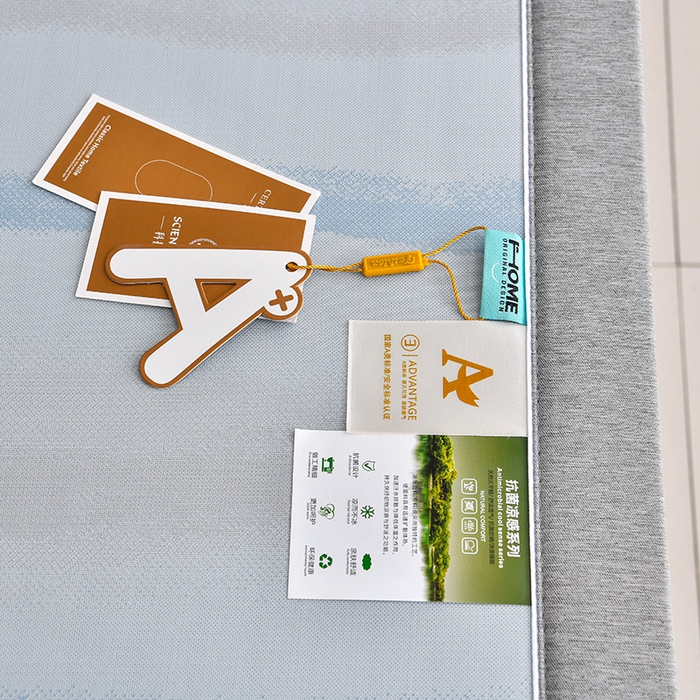 91家纺网 家纺一手货源 找家纺 小牛席业 2026春夏新款锦绣凉感冰丝席空调席系列 锦绣冰丝-蓝色