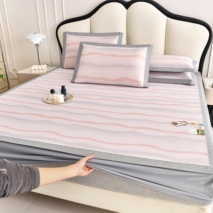 （总）小牛席业 2026春夏新款锦绣凉感冰丝席空调席系列（床笠款）