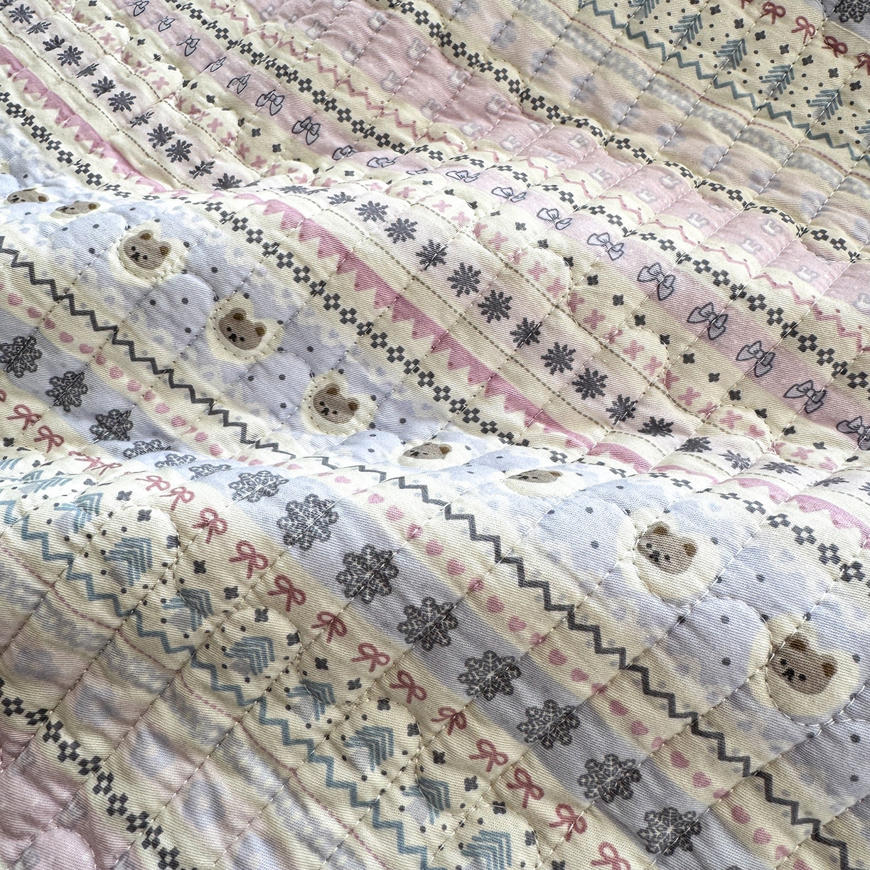 91家纺网 家纺一手货源 找家纺 （总）美优兰 2026新款双面全棉高温砂洗床盖三件套