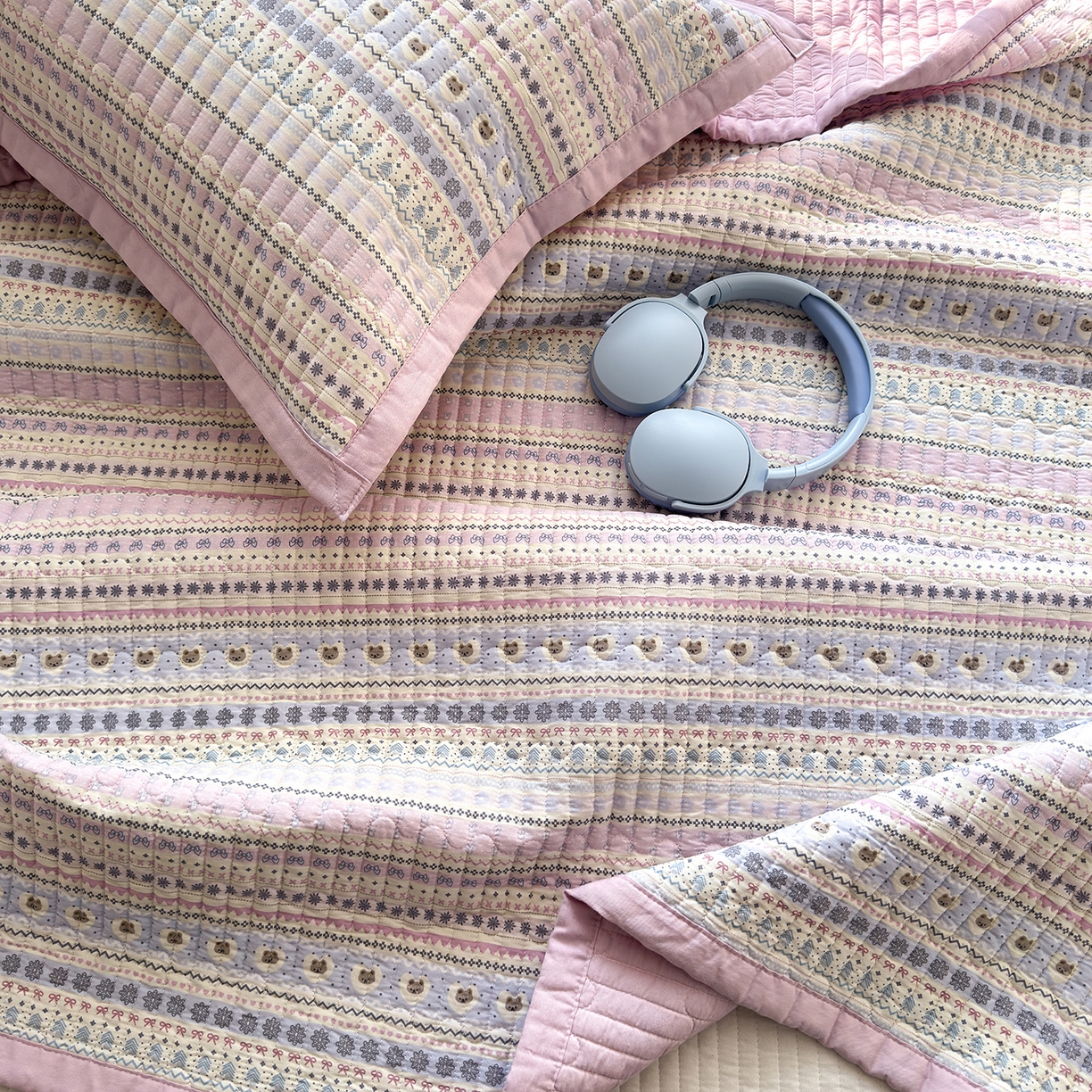 91家纺网 家纺一手货源 找家纺 （总）美优兰 2026新款双面全棉高温砂洗床盖三件套