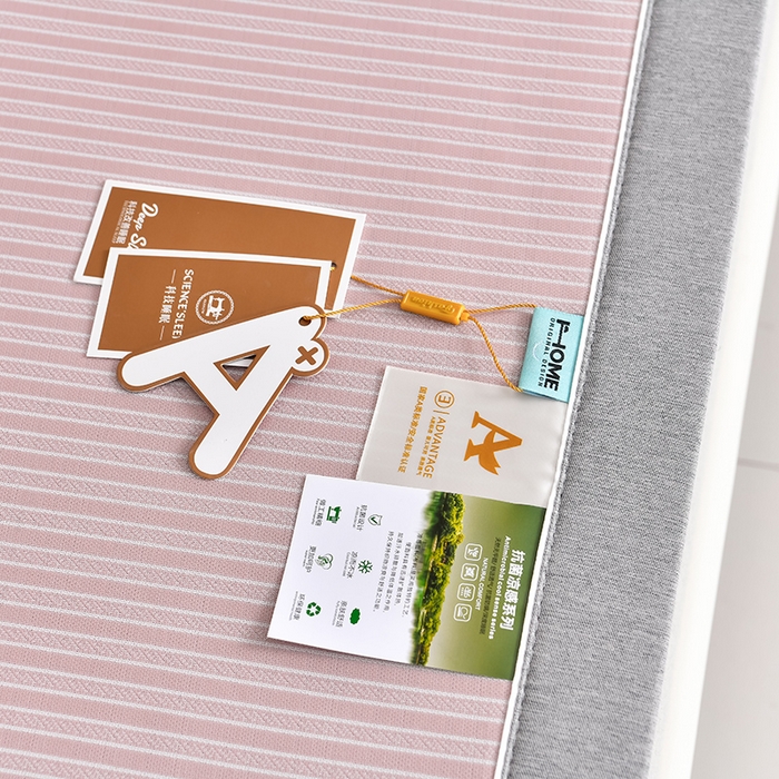 91家纺网 家纺一手货源 找家纺 小牛席业 2026新款经典条纹熊猫凉感冰丝席凉席席子 系列 粉色