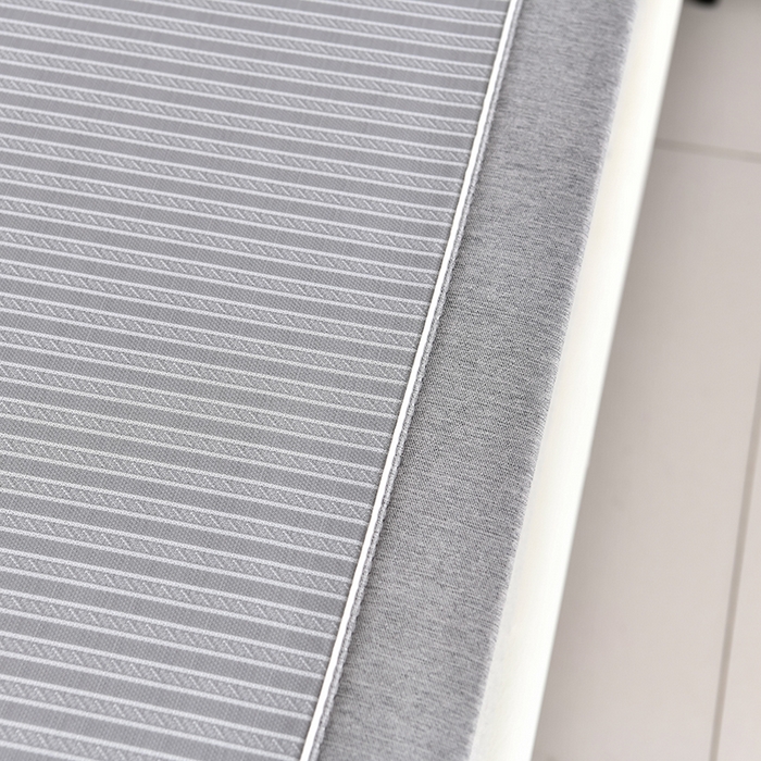 91家纺网 家纺一手货源 找家纺 小牛席业 2026新款经典条纹熊猫凉感冰丝席凉席席子 系列 灰色