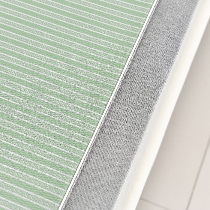 91家纺网 家纺一手货源 找家纺 小牛席业 2026新款经典条纹熊猫凉感冰丝席凉席席子 系列 绿色