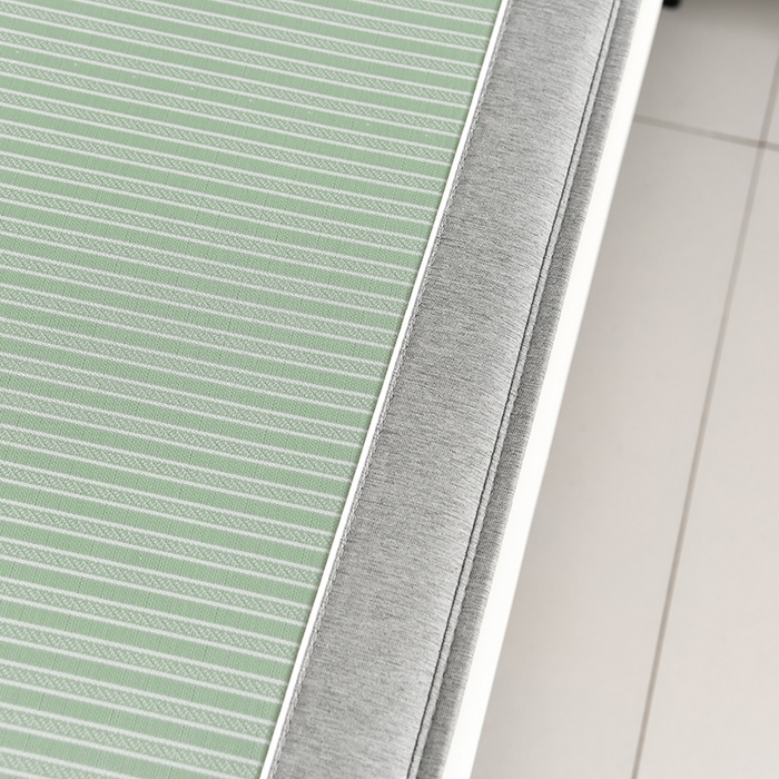 91家纺网 家纺一手货源 找家纺 小牛席业 2026新款PE经典条纹-熊猫冰丝席（床笠款） 绿色