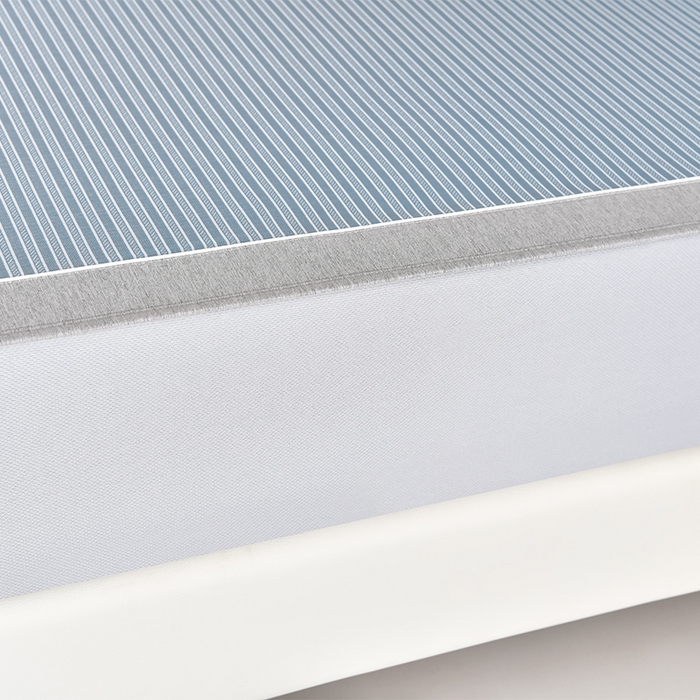 91家纺网 家纺一手货源 找家纺 小牛席业 2026新款PE经典条纹-熊猫冰丝席（床笠款） 蓝色