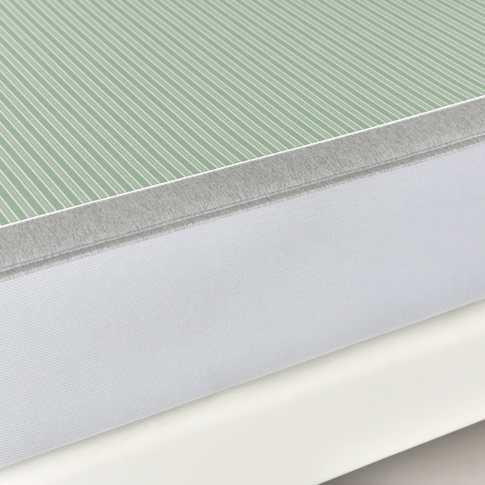 91家纺网 家纺一手货源 找家纺 小牛席业 2026新款PE经典条纹-熊猫冰丝席（床笠款） 绿色