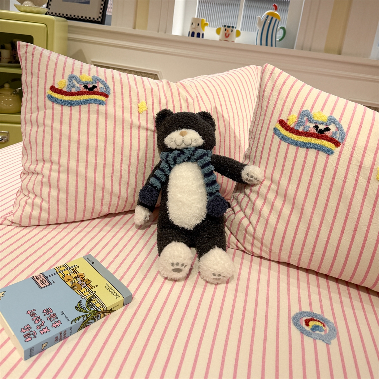 91家纺网 家纺一手货源 找家纺 （总）珺柔家纺 2026新款色织全棉水洗棉毛巾绣床笠