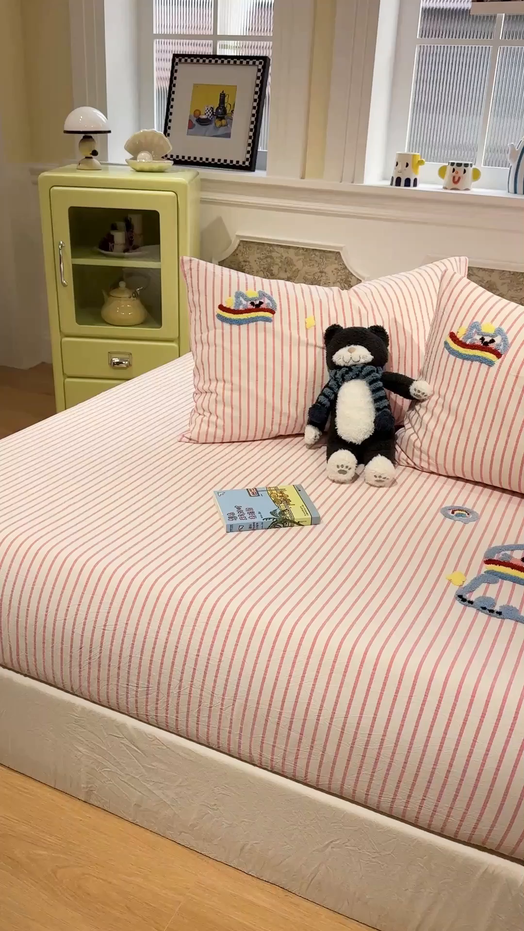 91家纺网 家纺一手货源 找家纺 （总）珺柔家纺 2026新款色织全棉水洗棉毛巾绣床笠