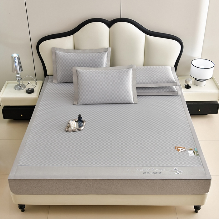 91家纺网 家纺一手货源 找家纺 （总）小牛席业 2026新款棋盘格-冰丝清凉席凉席席子系列