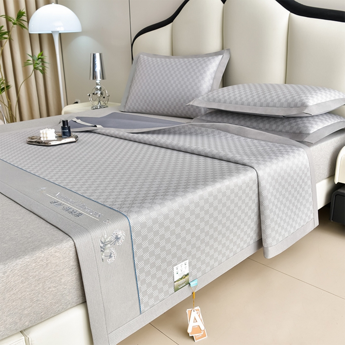 91家纺网 家纺一手货源 找家纺 （总）小牛席业 2026新款棋盘格-冰丝清凉席凉席席子系列