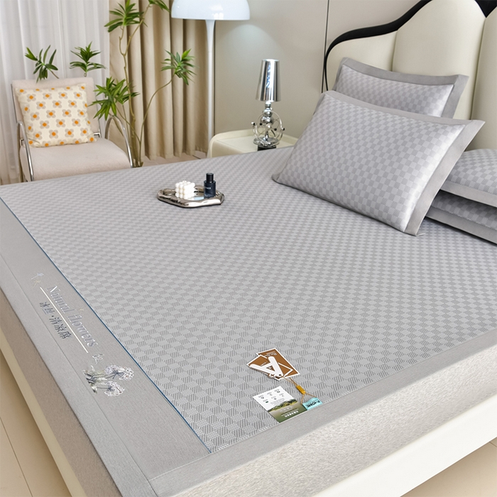 91家纺网 家纺一手货源 找家纺 （总）小牛席业 2026新款棋盘格-冰丝清凉席凉席席子系列