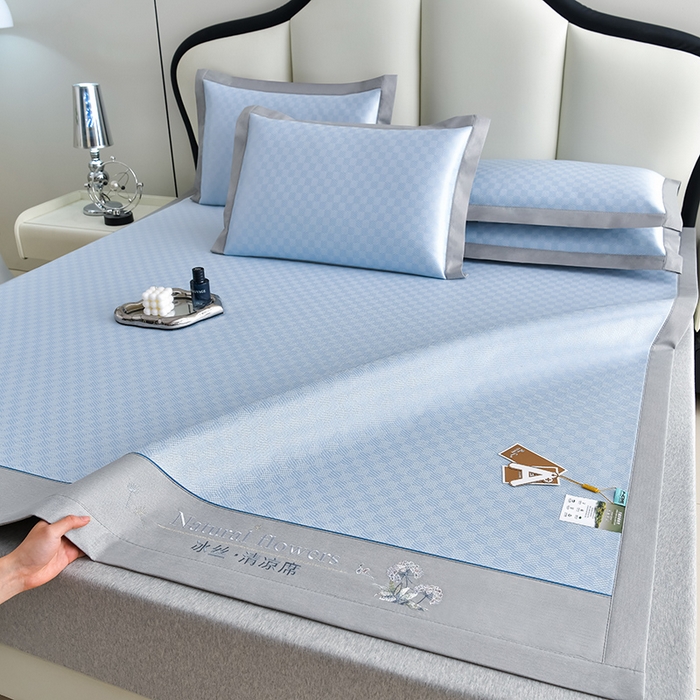 91家纺网 家纺一手货源 找家纺 （总）小牛席业 2026新款棋盘格-冰丝清凉席凉席席子系列