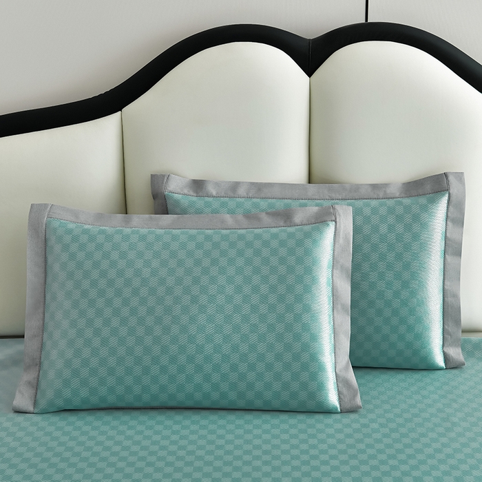 91家纺网 家纺一手货源 找家纺 小牛席业 2026新款棋盘格-冰丝清凉席凉席席子系列 棋盘格-冰丝清凉席（绿色）