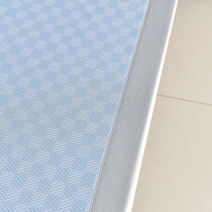 91家纺网 家纺一手货源 找家纺 小牛席业 2026新款棋盘格-冰丝清凉席凉席席子系列 棋盘格-冰丝清凉席（浅蓝）