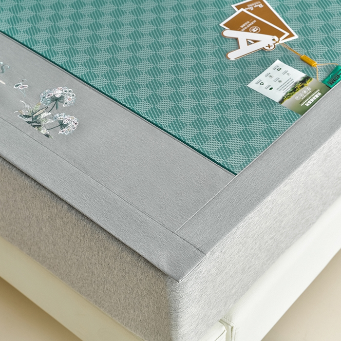 91家纺网 家纺一手货源 找家纺 小牛席业 2026新款棋盘格-冰丝清凉席凉席席子系列 棋盘格-冰丝清凉席（绿色）