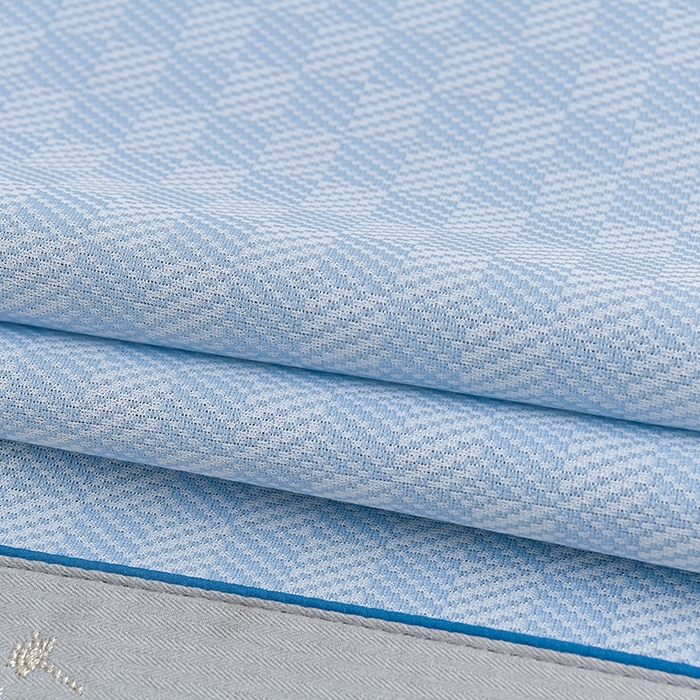 91家纺网 家纺一手货源 找家纺 小牛席业 2026新款棋盘格-冰丝清凉席凉席席子系列 棋盘格-冰丝清凉席（浅蓝）