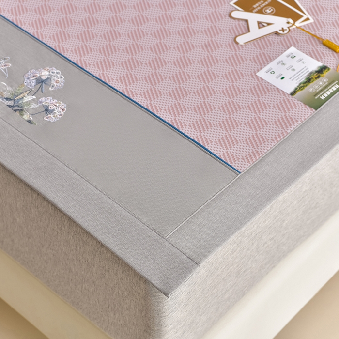 91家纺网 家纺一手货源 找家纺 小牛席业 2026新款棋盘格-冰丝清凉席凉席席子系列 棋盘格-冰丝清凉席（粉色）