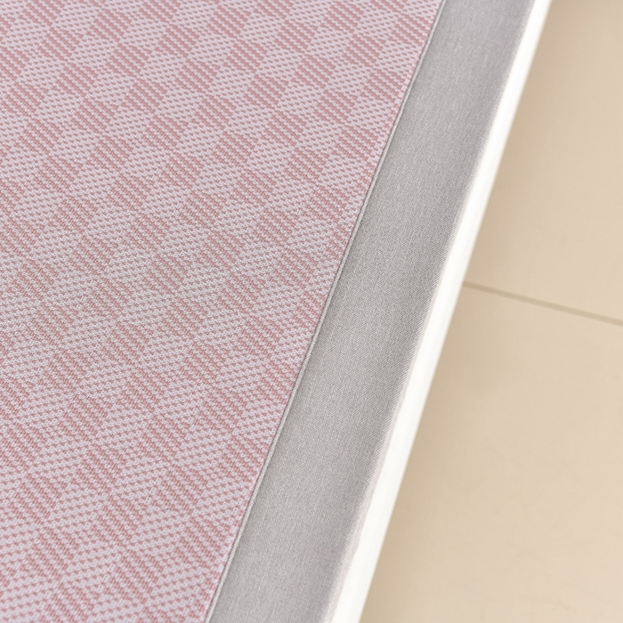 91家纺网 家纺一手货源 找家纺 小牛席业 2026新款棋盘格-冰丝清凉席凉席席子系列 棋盘格-冰丝清凉席（粉色）