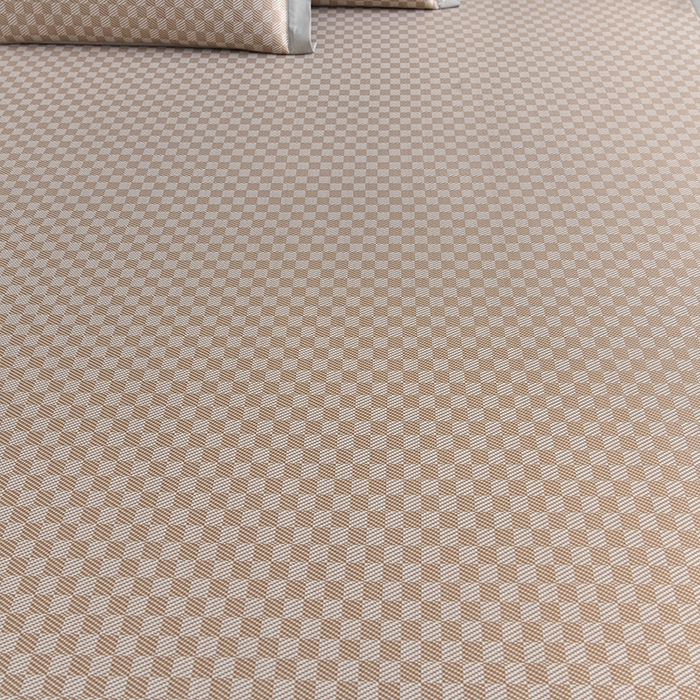 91家纺网 家纺一手货源 找家纺 小牛席业 2026新款棋盘格-冰丝清凉席凉席席子系列 棋盘格-冰丝清凉席（咖色）