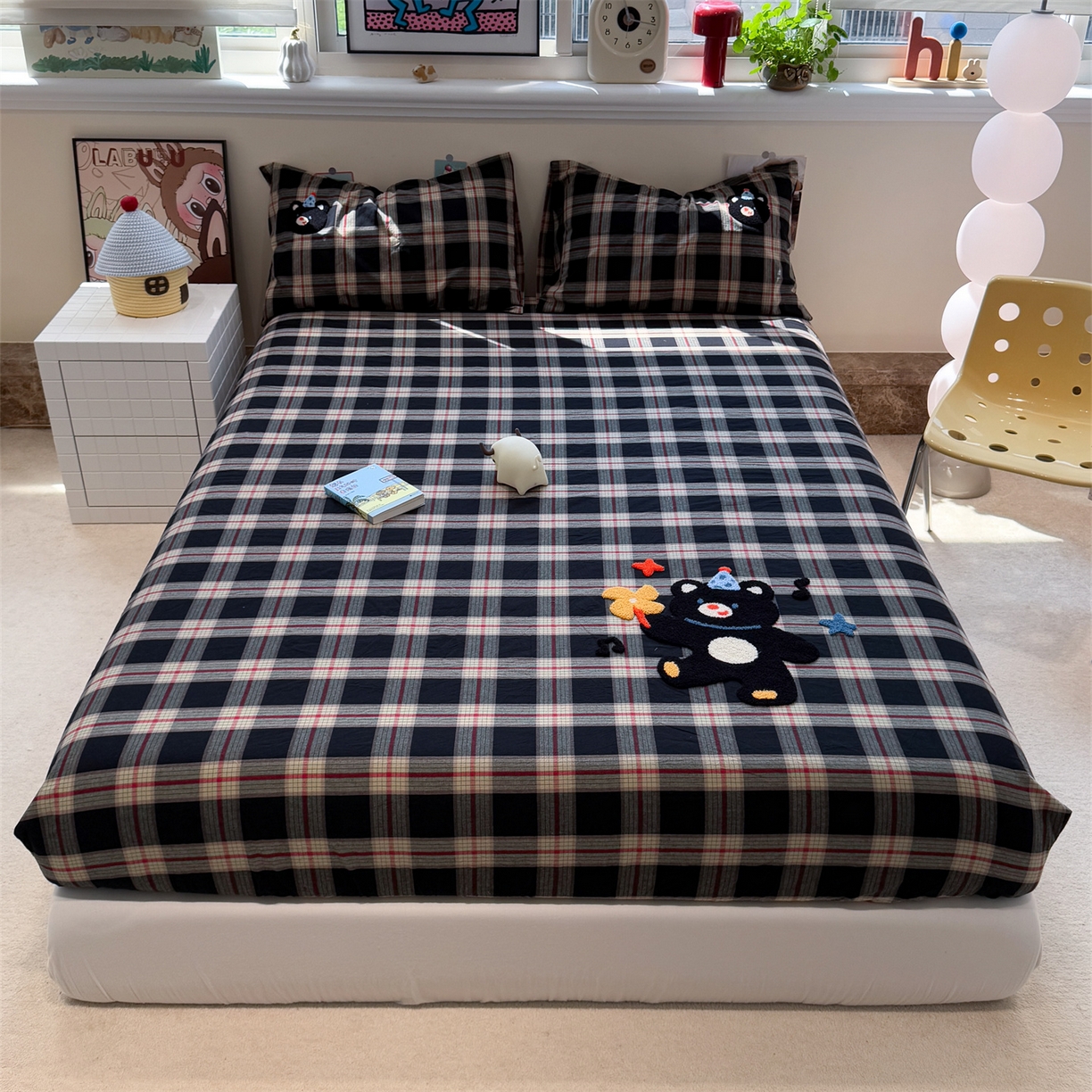 91家纺网 家纺一手货源 找家纺 （总）珺柔家纺 2026新款色织全棉水洗棉毛巾绣床笠