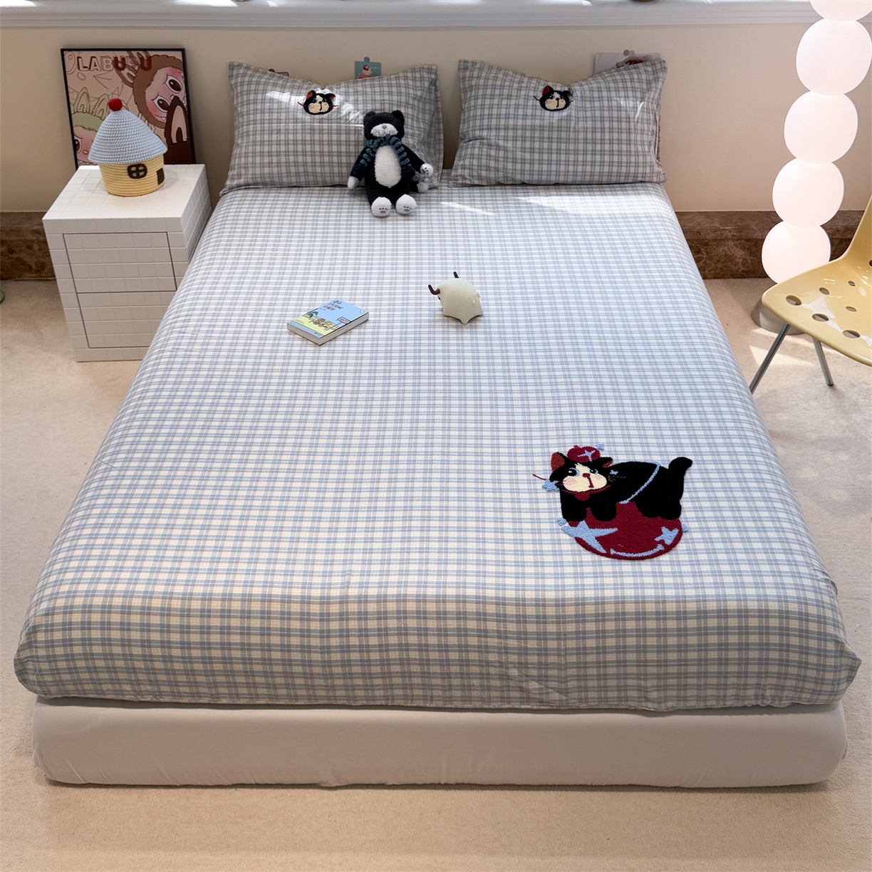 91家纺网 家纺一手货源 找家纺 （总）珺柔家纺 2026新款色织全棉水洗棉毛巾绣床笠