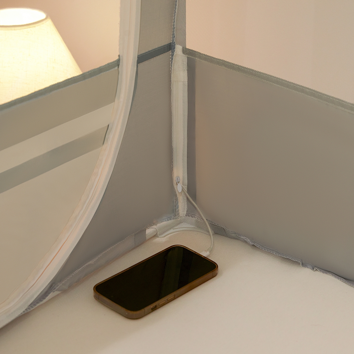 91家纺网 家纺一手货源 找家纺 （总）艺利轩蚊帐 2026新款围栏级防摔U型三开门蚊帐