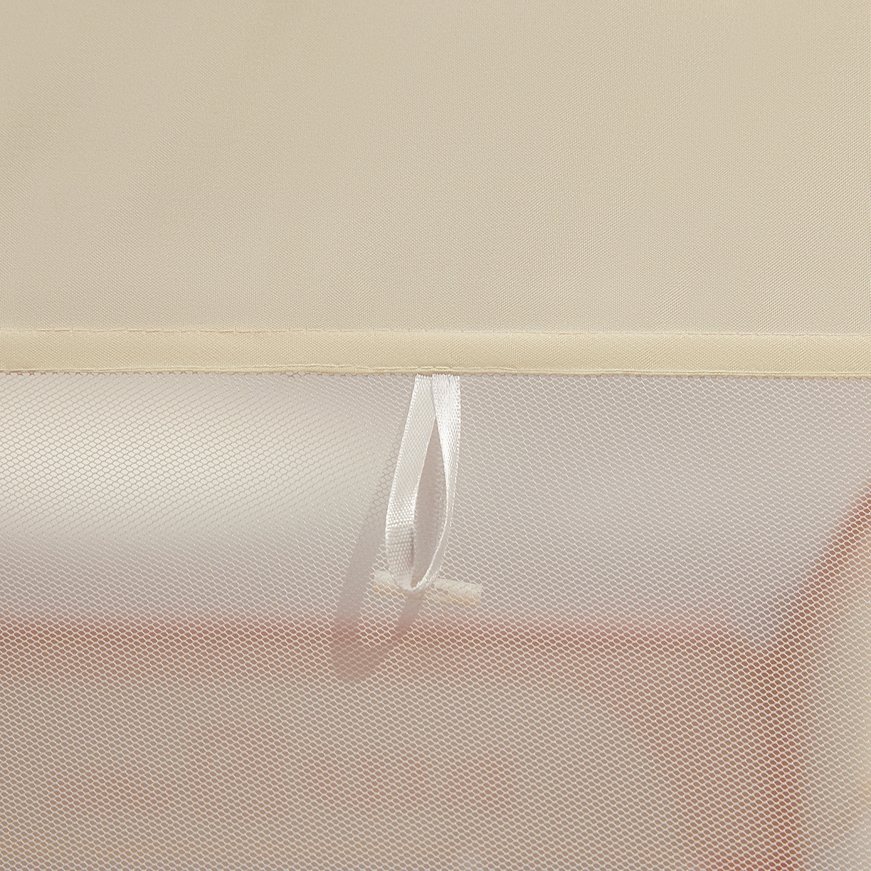 91家纺网 家纺一手货源 找家纺 艺利轩蚊帐 2026新款围栏级防摔U型三开门蚊帐 樱花粉