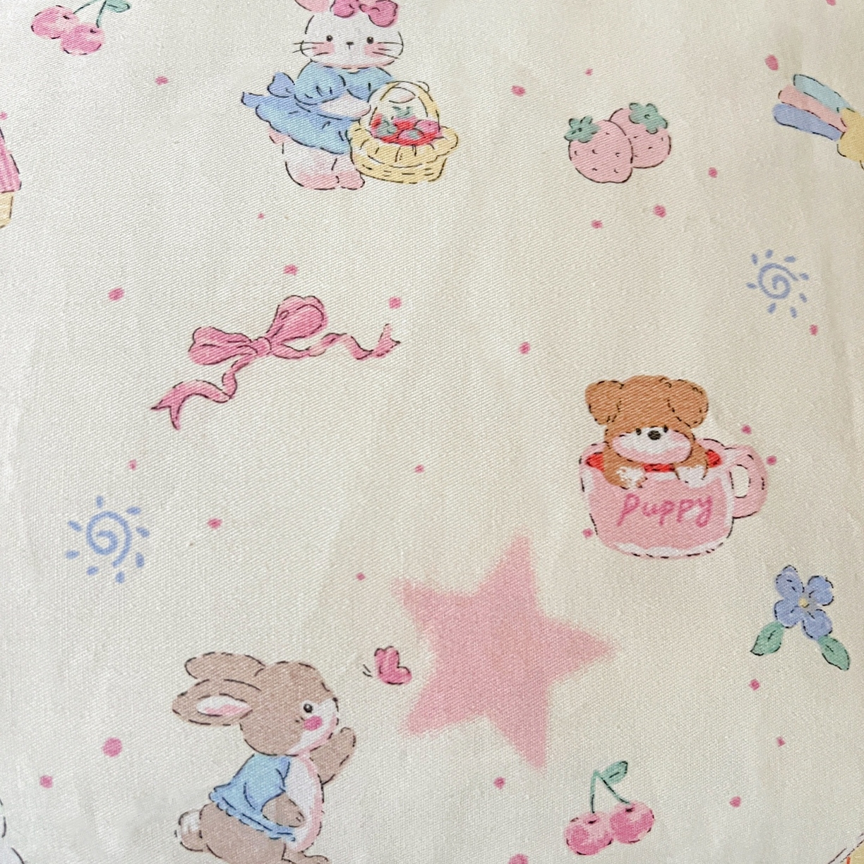 91家纺网 家纺一手货源 找家纺 小桃姐家纺 2026新款全棉纯棉贝壳边三角针单枕套双层纱枕套单件儿童枕套 动物派对