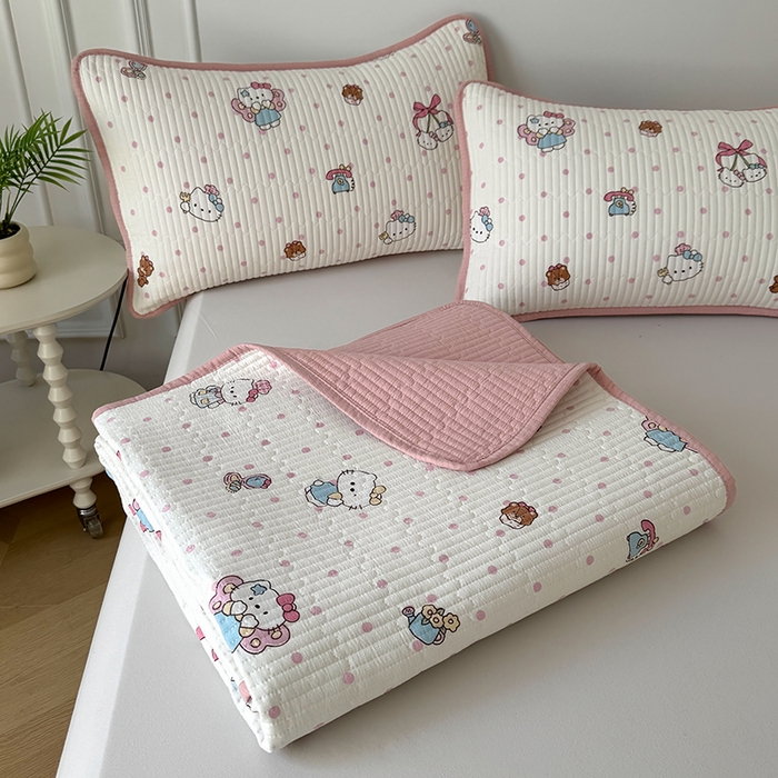 91家纺网 家纺一手货源 找家纺 （总）卢赛尔 2026新款木棉床盖三件套四件套软床垫-四季款