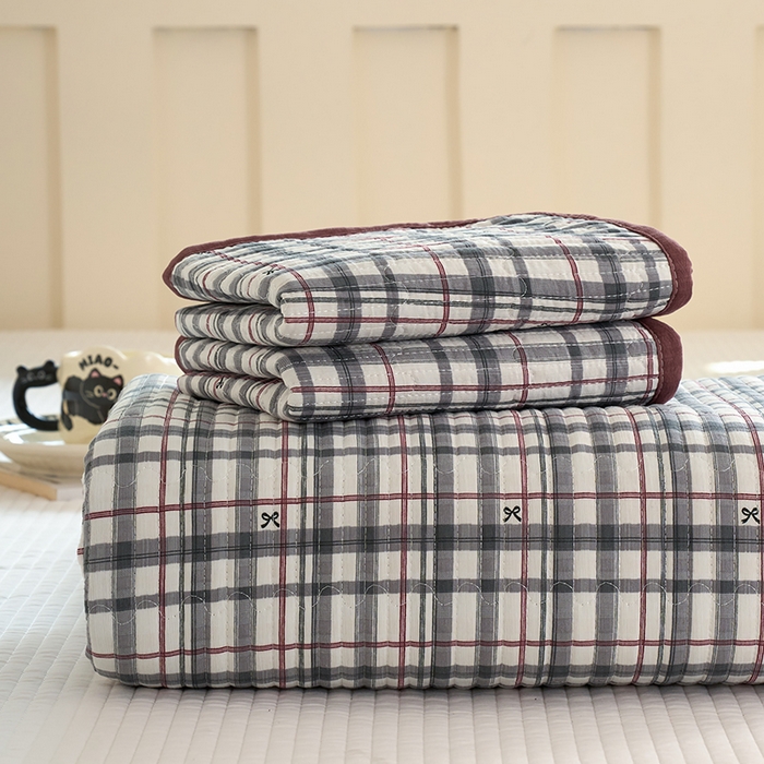 91家纺网 家纺一手货源 找家纺 （总）卢赛尔 2026新款木棉床盖三件套四件套软床垫-四季款