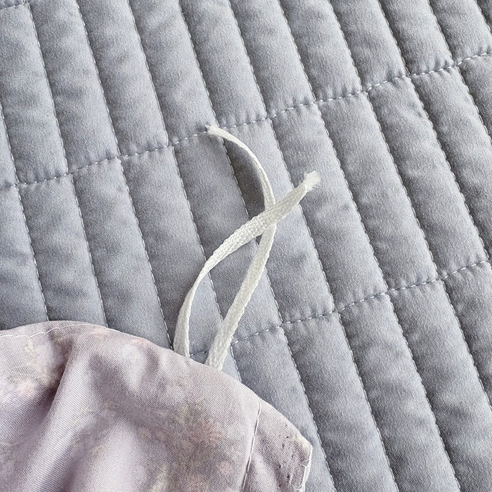 91家纺网 家纺一手货源 找家纺 2026 铠畅新款韩系古法韩国水洗棉仿棉云感棉法式浪漫大花边床盖四件套 薰衣草女孩