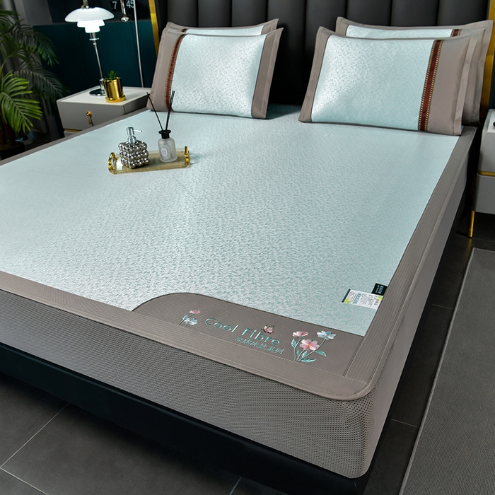 91家纺网 家纺一手货源 找家纺 （总）小牛席业 2026新款超精密冰丝席-肌理纹系列-床笠款