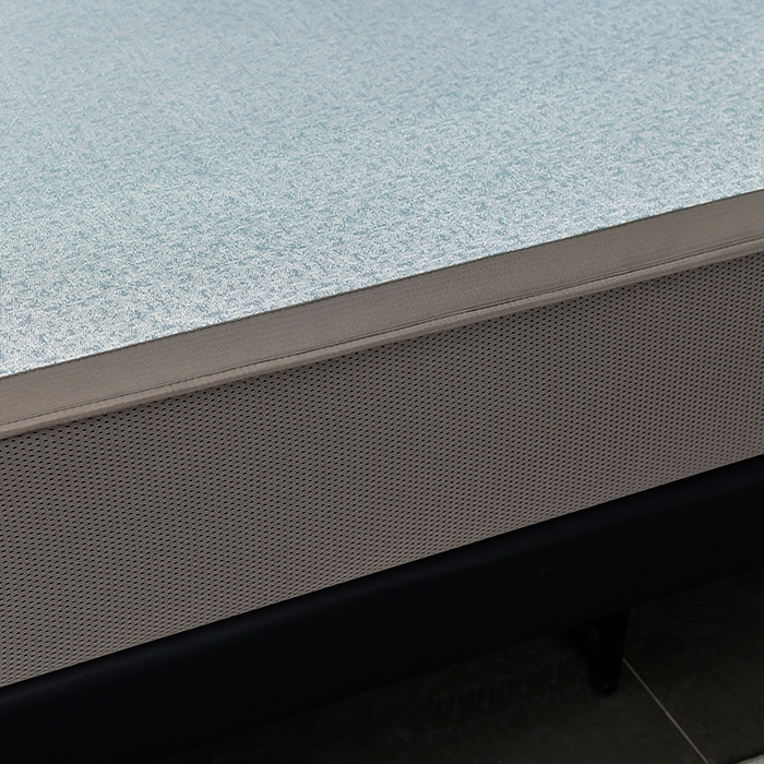 91家纺网 家纺一手货源 找家纺 小牛席业 2026新款超精密冰丝席-肌理纹系列-床笠款 肌理纹系列-床笠款（蓝色）