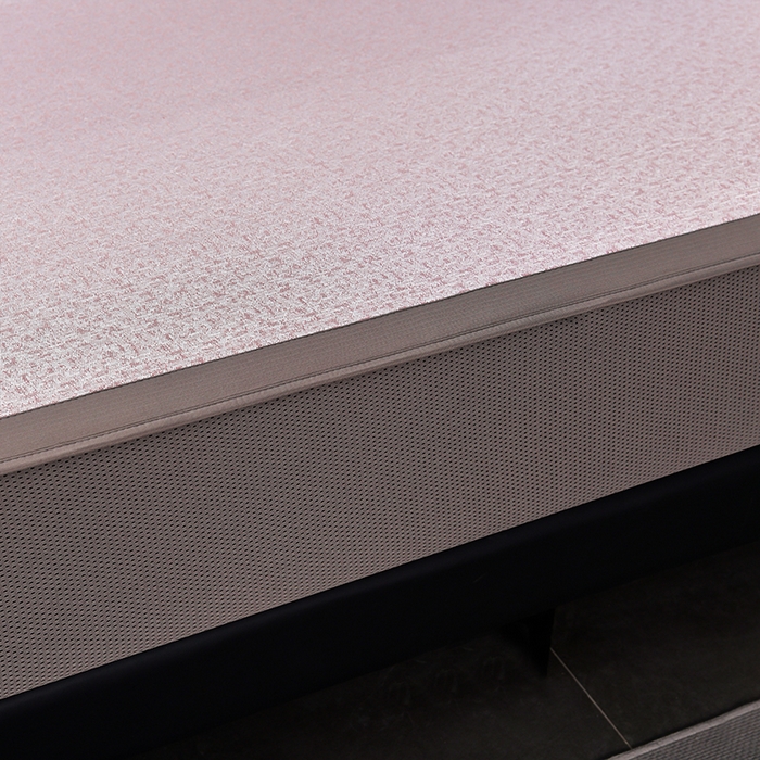 91家纺网 家纺一手货源 找家纺 小牛席业 2026新款超精密冰丝席-肌理纹系列-床笠款 肌理纹系列-床笠款（粉色）