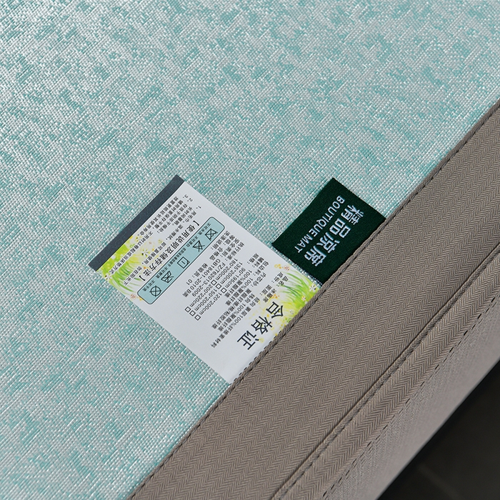 91家纺网 家纺一手货源 找家纺 小牛席业 2026新款超精密冰丝席-肌理纹系列-床笠款 机理纹系列-床笠款（绿色）