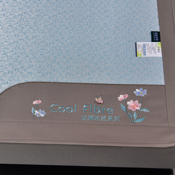 91家纺网 家纺一手货源 找家纺 小牛席业 2026新款超精密冰丝席-肌理纹系列-床笠款 肌理纹系列-床笠款（蓝色）