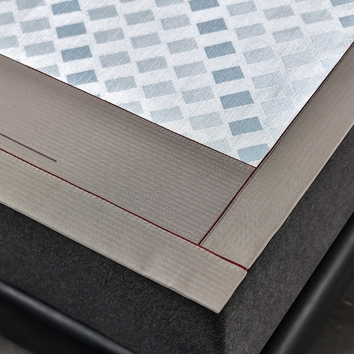 91家纺网 家纺一手货源 找家纺 小牛席业 2026新款超精密冰丝席席子-矩阵方格系列 超精密凉感冰丝席系列（矩阵方格浅蓝）