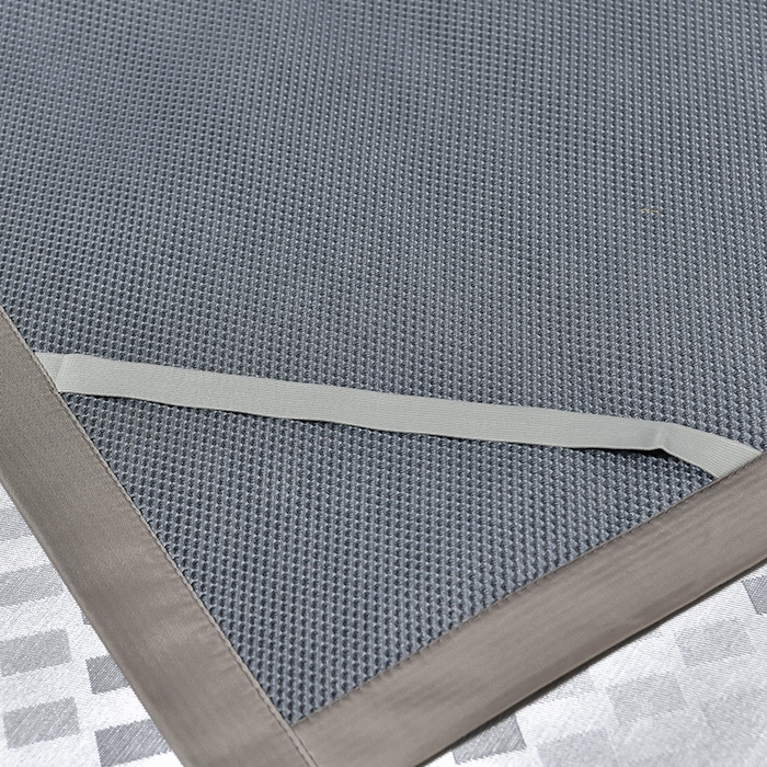 91家纺网 家纺一手货源 找家纺 小牛席业 2026新款超精密冰丝席席子-矩阵方格系列 超精密凉感冰丝席系列（矩阵方格灰色）