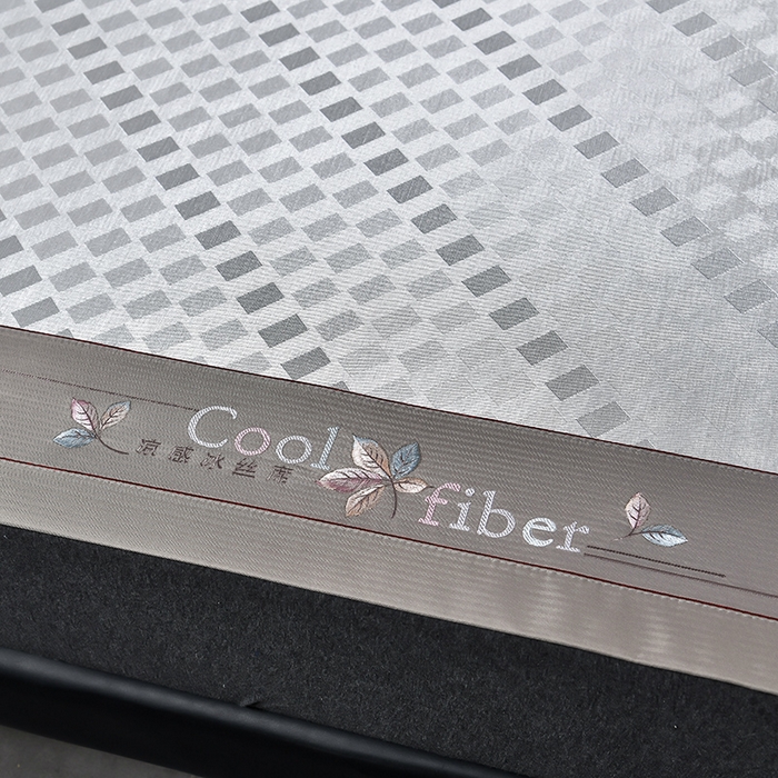 91家纺网 家纺一手货源 找家纺 小牛席业 2026新款超精密冰丝席席子-矩阵方格系列 超精密凉感冰丝席系列（矩阵方格灰色）