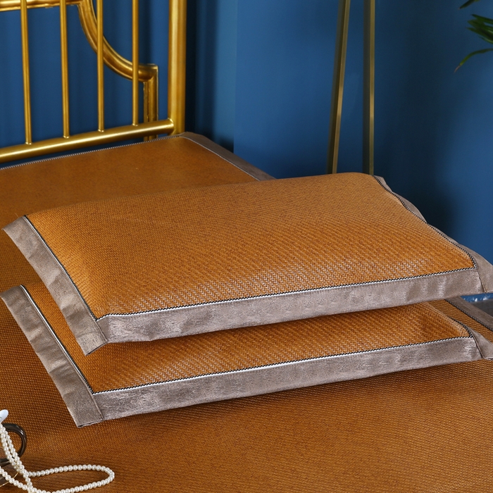 91家纺网 家纺一手货源 找家纺 （总）小牛席业 2026新款刺绣3D印尼藤席席子（10斤款）