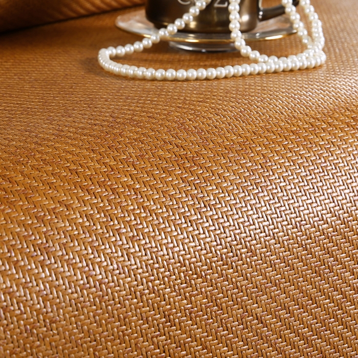 91家纺网 家纺一手货源 找家纺 （总）小牛席业 2026新款刺绣3D印尼藤席席子（10斤款）