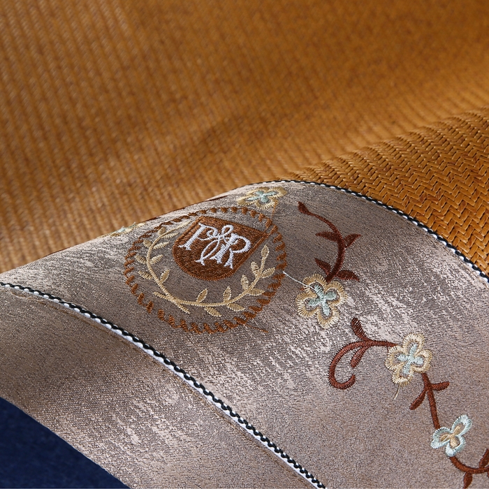 91家纺网 家纺一手货源 找家纺 （总）小牛席业 2026新款刺绣3D印尼藤席席子（10斤款）