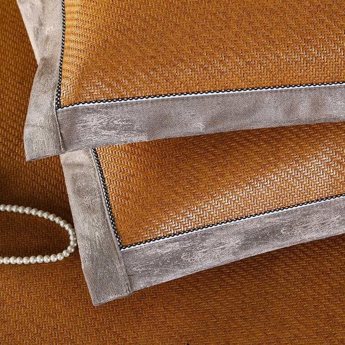 91家纺网 家纺一手货源 找家纺 （总）小牛席业 2026新款刺绣3D印尼藤席席子（10斤款）