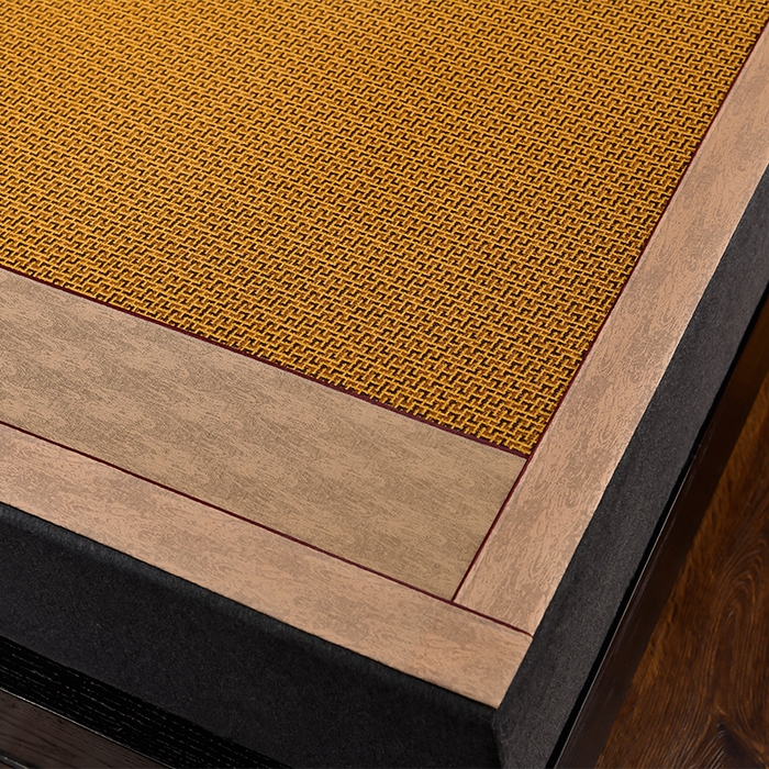 91家纺网 家纺一手货源 找家纺 小牛席业 2026新款刺绣古藤席【常规款】藤席凉席冰藤席冰丝席乳胶席 黄古藤席