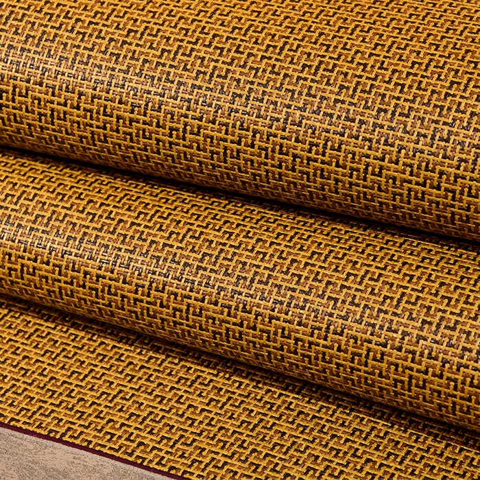 91家纺网 家纺一手货源 找家纺 小牛席业 2026新款刺绣古藤席【常规款】藤席凉席冰藤席冰丝席乳胶席 黄古藤席